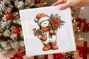 Whimsical Christmas Snowman Clipart, a Transportation Illustration by Digital Artistic99 (Thumbnail 4 of 7)