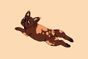 French bulldogs set + sticker pack, an Animal Illustration by PaperTrident (Thumbnail 9 of 11)