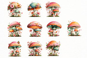 Whimsical spring mushroom Clipart, an Illustration by Designworld (Thumbnail 4 of 7)