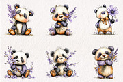 Whimsical Spring Panda Clipart, an Illustration by CreationArt (Thumbnail 6 of 13)