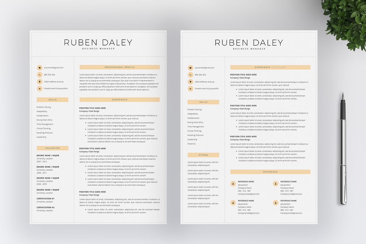 Word Resume Template & Cover Letter, a Resume Template by SalientResume (Photo 3 of 5)