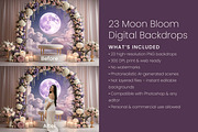 23 Moon Bloom Digital Backdrops, a Background Graphic by 3Motional (Thumbnail 4 of 8)