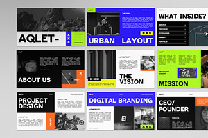 AQLET Urban Keynote Template, a Presentation Template by Portocraft