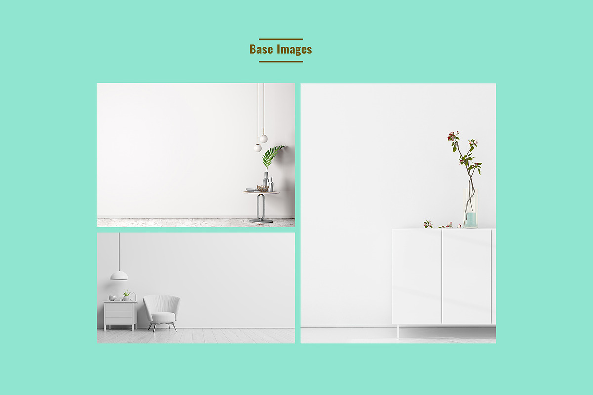 Wallpaper Scene Mockup Pack, a Household Mockup by Designertale (Photo 6 of 7)