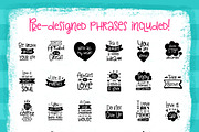 Doodle FONT Clouds Caprice & Extras, a Script Font by Velliniki (Thumbnail 7 of 8)