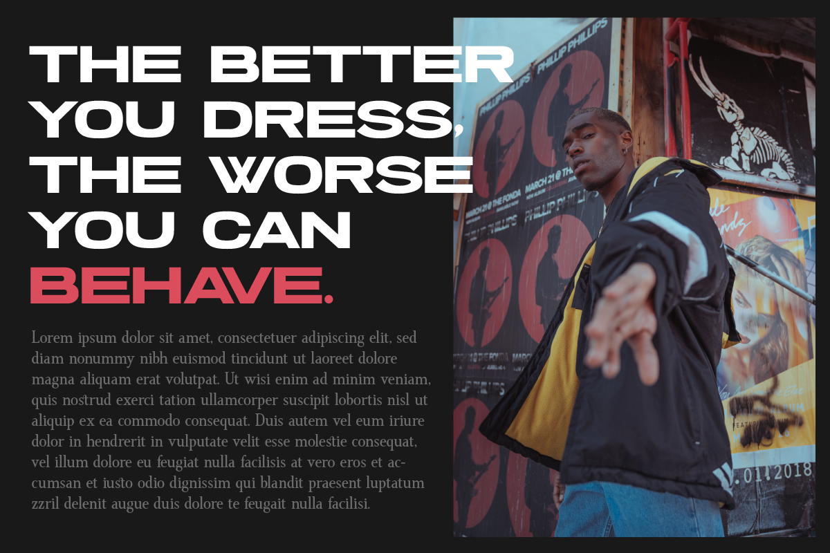 Threat Bold & Expanded Sans Serif, a Sans Serif Font by Ronny Studio (Photo 2 of 9)