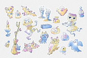 Cute Spooky Pastel Halloween Bundle, an Object Illustration by ArtyCats (Thumbnail 3 of 6)