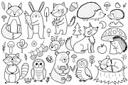 Cute Forest Animals Big Collection, an Animal Illustration by Gulnara Sabirova (Thumbnail 14 of 16)