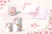 Blossoming Almond watercolor clipart, a Food Illustration by susie-p-art (Thumbnail 8 of 18)