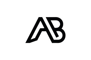 AB Logo Design, a Branding & Logo Template by Vectorium Studio