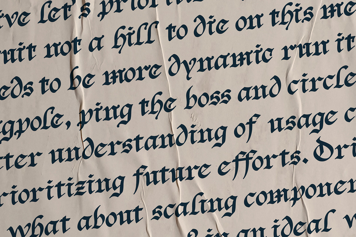 Baliem Typeface, a Blackletter Font by Emyself Design (Photo 9 of 12)