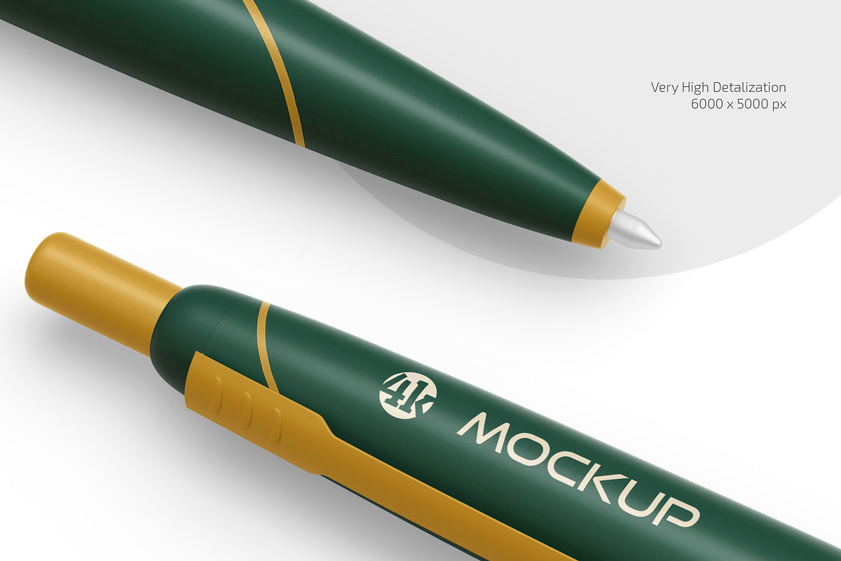 Ballpoint Pen Mockup Set, a Pens & Pencil Mockup by Country4k (Photo 3 of 4)