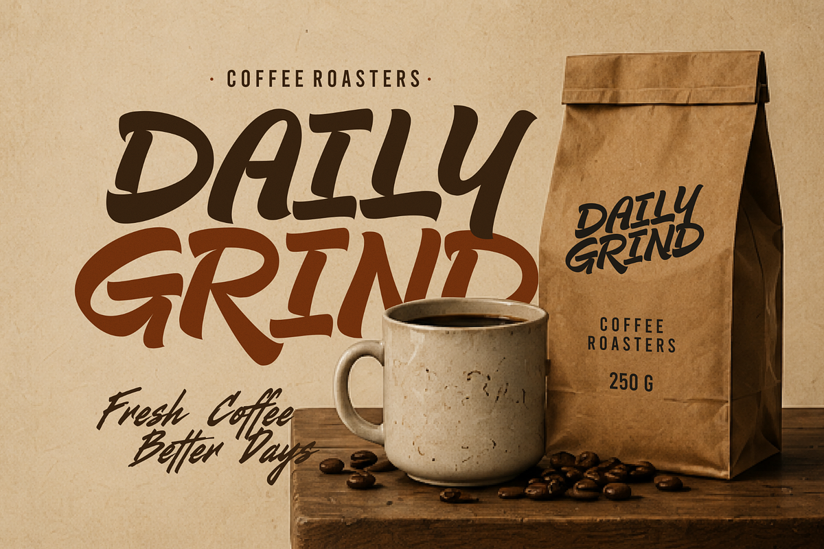 Glops – Retro Brush Font, a Handwritten Font by figuree studio (Photo 9 of 10)