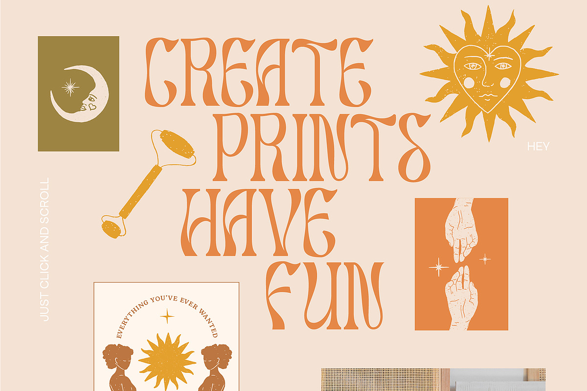 Retro Spiritual Summer Collection, a Decorative Illustration by Ayya Studio (Photo 3 of 17)