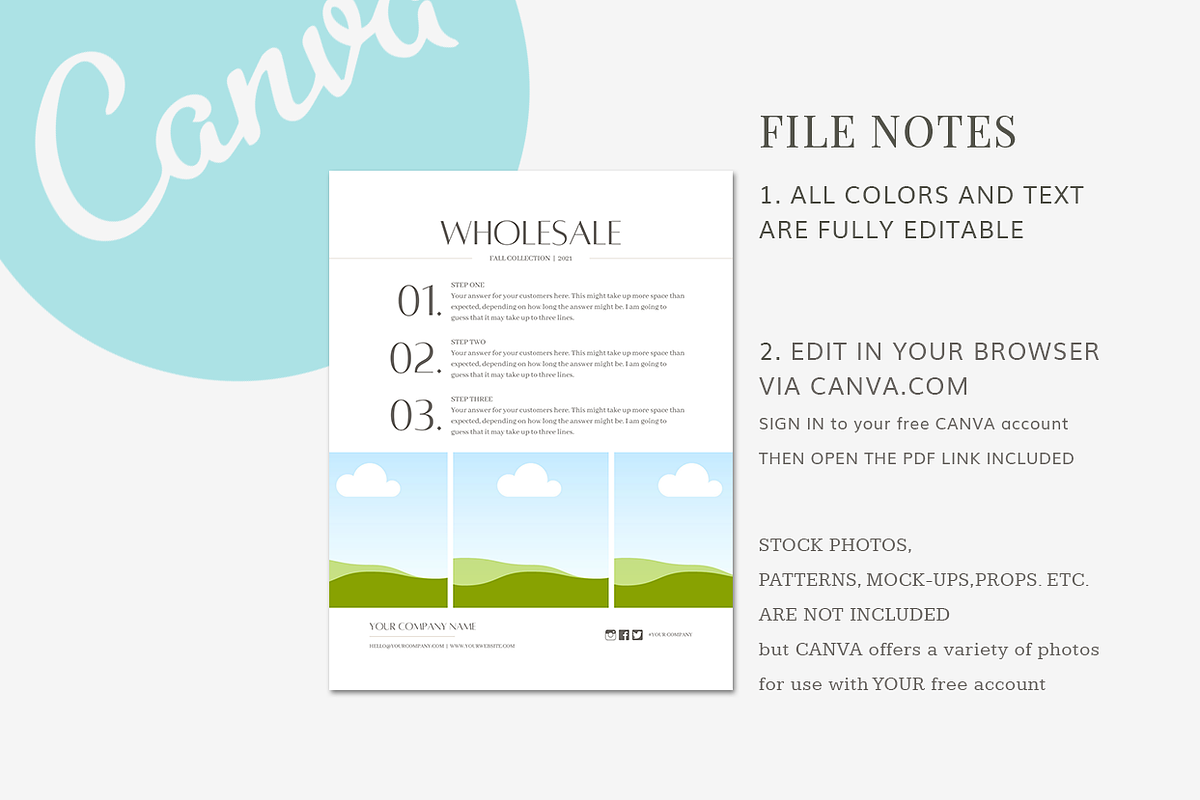 CANVA Wholesale Catalog Template, a Magazine Template by Digiluxe (Photo 2 of 5)