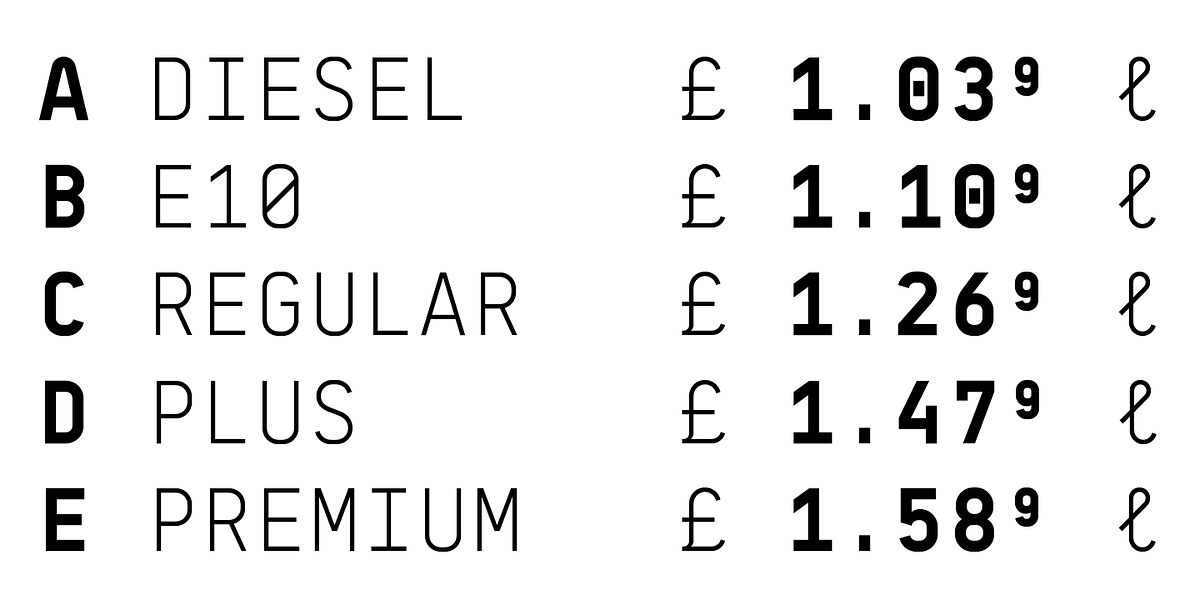 BB Manual Mono™ (Pro), a Sans Serif Font by Bold Studio (Photo 17 of 19)