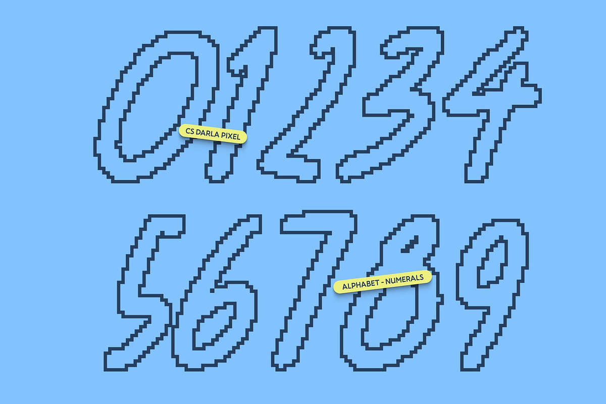 CS Roche Pixel, a Sans Serif Font by Craft Supply Co. (Photo 5 of 8)