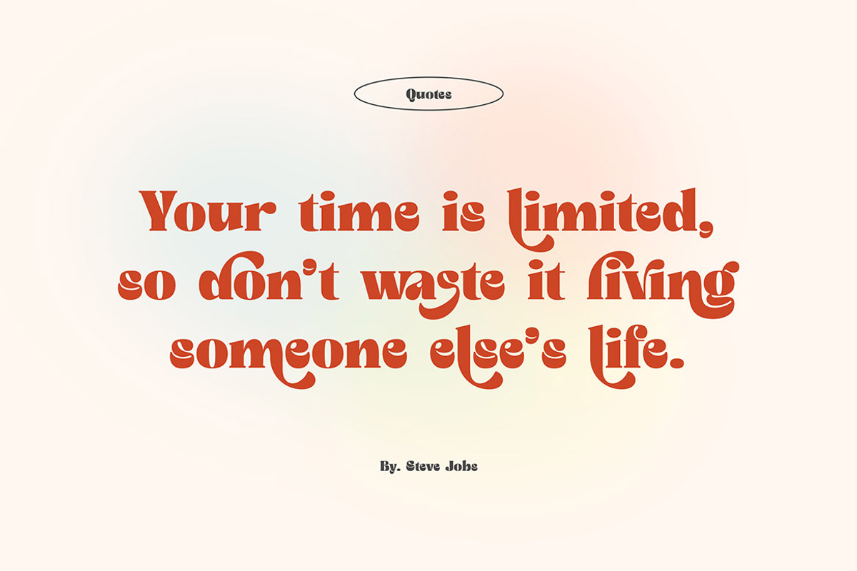 Rengise Rengise Groovy Serif, a Serif Font by Cruzine (Photo 4 of 8)