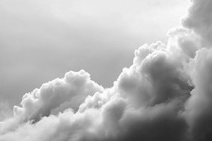 Dramatic black and white storm cloud, a Nature Photo by MistyDay