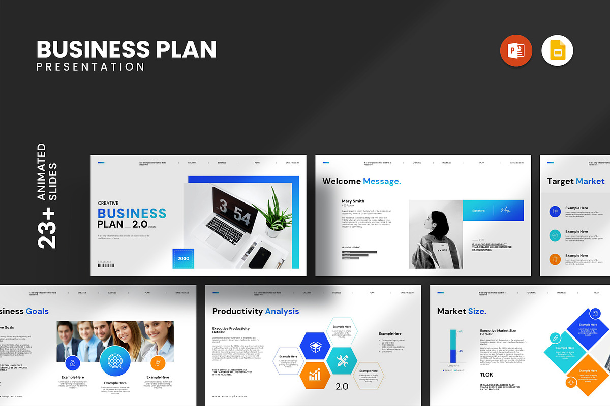 Business Plan Presentation Template, a Presentation Template by PrintIdea (Photo 1 of 7)