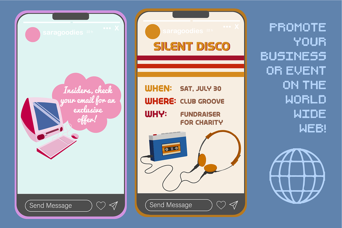 Retro Tech Illustration Pack, a Technology Illustration by saragoodies (Photo 5 of 7)
