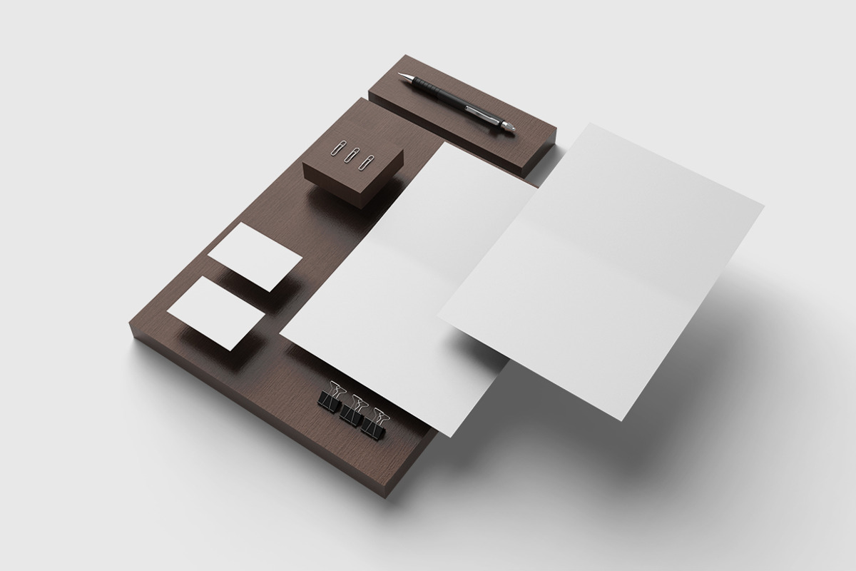 Realistic Stationery Mockup, a Pens & Pencil Mockup by Kenrichi (Photo 4 of 4)