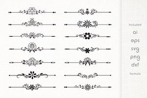Handmade Floral Dividers Set