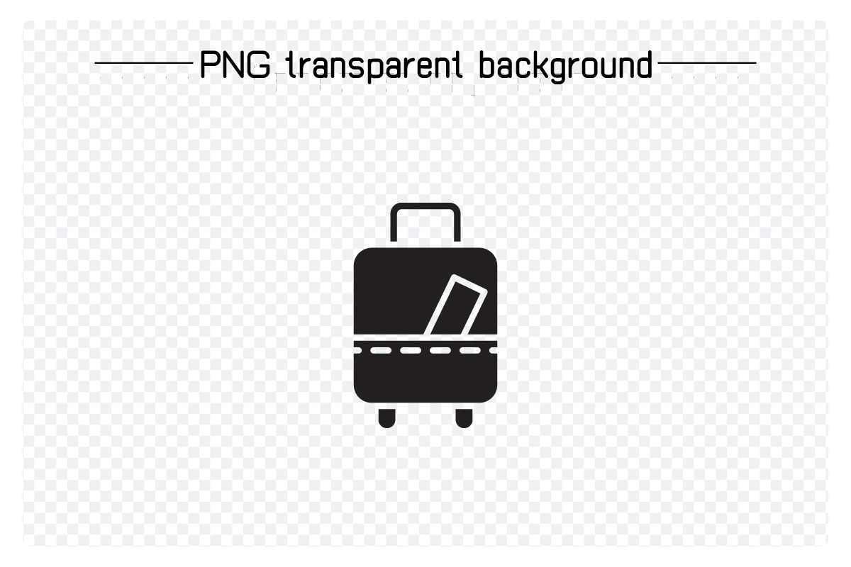 Suitcase and Travel Bag Icons, a Solid Icon by Designfour (Photo 2 of 7)