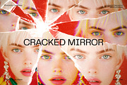 Cracked Mirror Photo Effect, a Layer Style Add-On by dokudokunomi (Thumbnail 1 of 5)