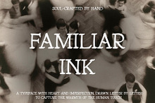 Familiar Ink. Hand-drawn Serif Font