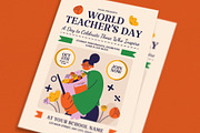 World Teacher Day Event Flyer, a Flyer Template by Guuver (Thumbnail 2 of 3)