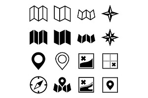 Map And Location Icons