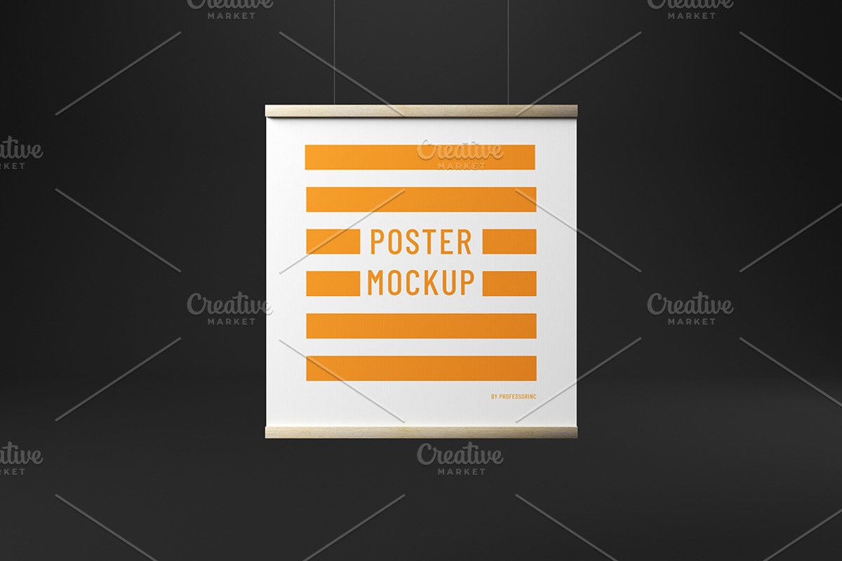 Poster / Art Mockup Set, a Print Template by professorinc (Photo 4 of 6)