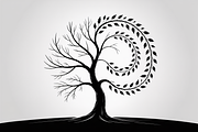 Whimsical Tree Silhouette Spiral, an Object Graphic by jahid234 (Thumbnail 4 of 11)