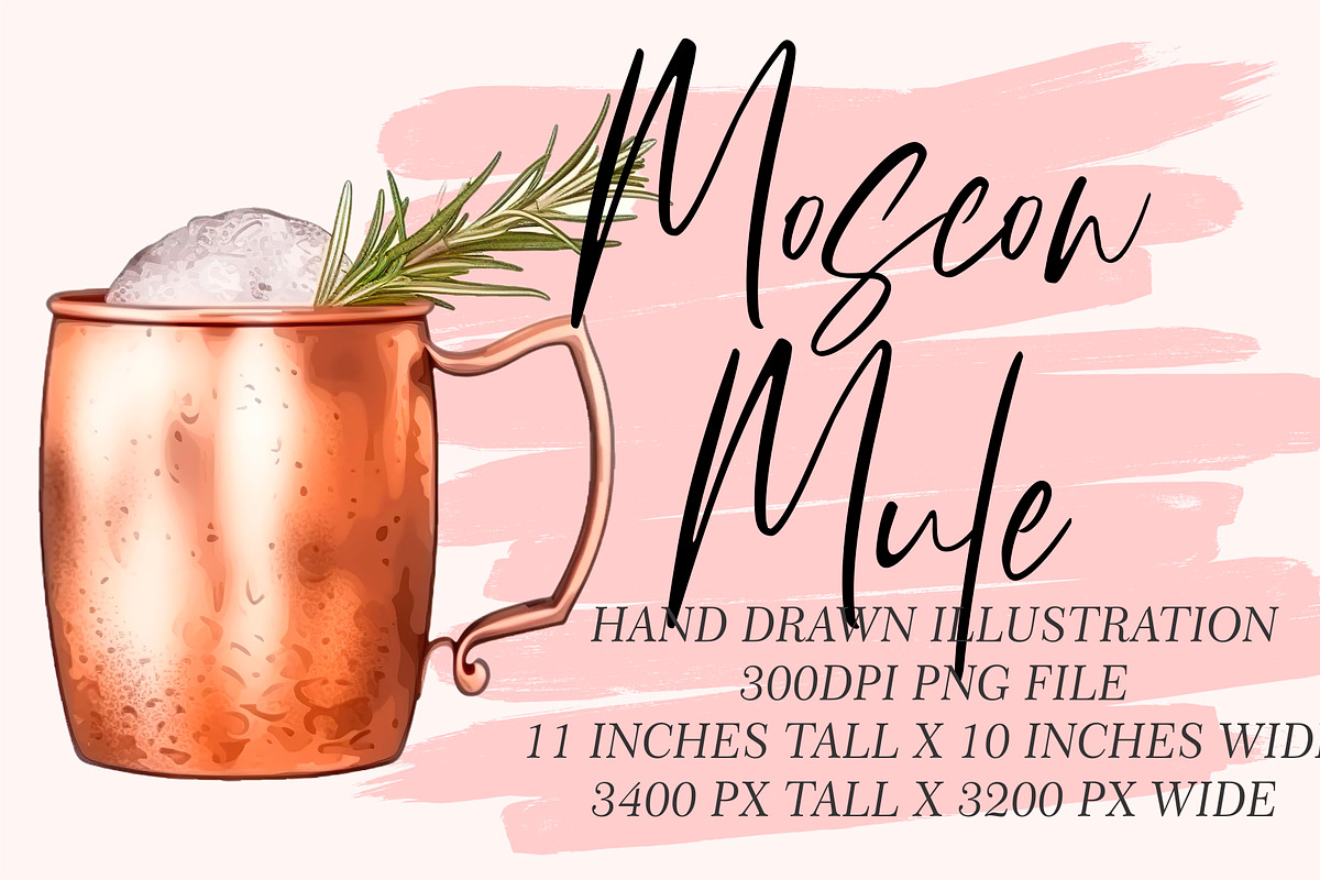 Moscow Mule Illustration, a Graphic by 1801Prints