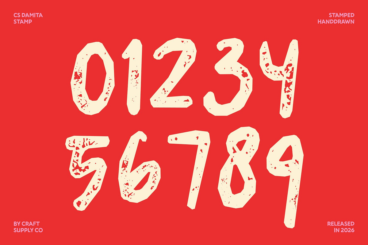 CS Damita Stamp, a Handwritten Font by Craft Supply Co. (Photo 5 of 8)