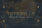 Typobelle - Art Nouveau Typeface, a Serif Font by HipFonts (Thumbnail 1 of 9)