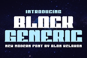 Block Generic, a Sans Serif Font by alon kelakon (Thumbnail 1 of 5)