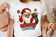 Merry Christmas Santa Peace PNG Art, a Seasonal Illustration by CrexoraLab (Thumbnail 4 of 4)