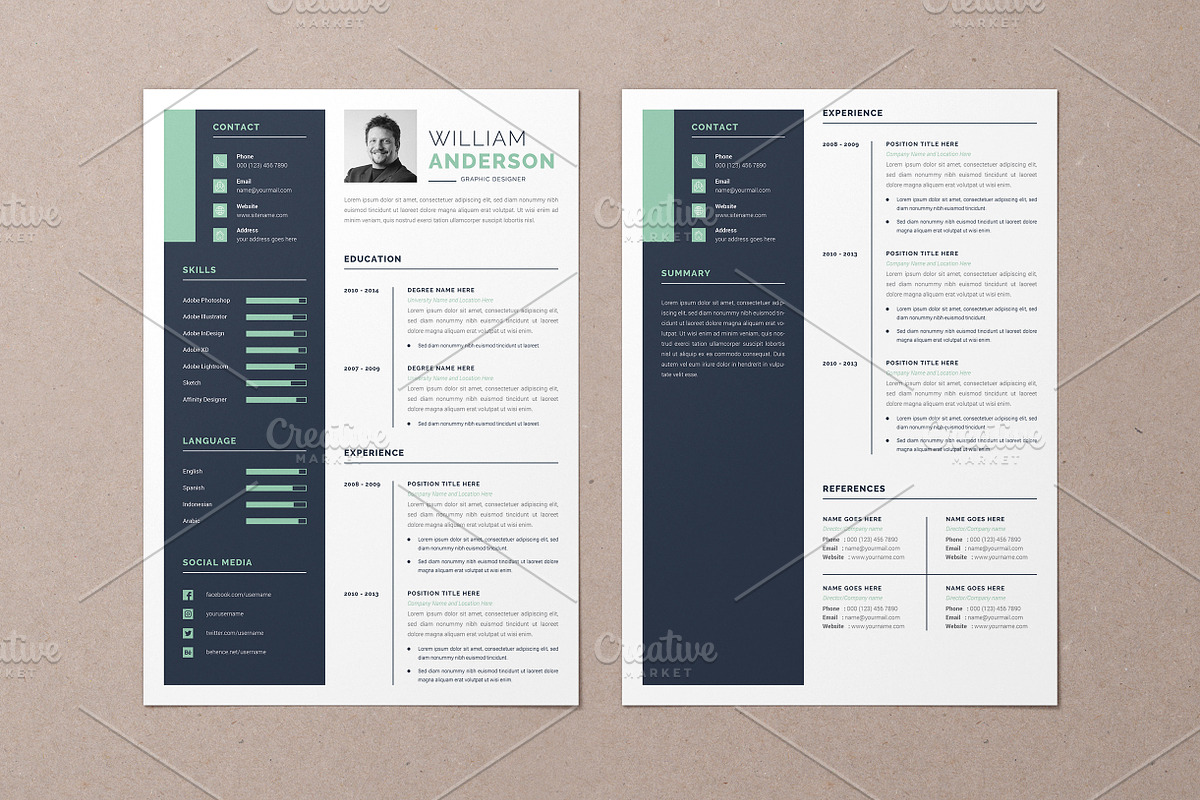 Resume with Cover Letter & Portfolio, a Resume Template by Alice_s (Photo 4 of 6)