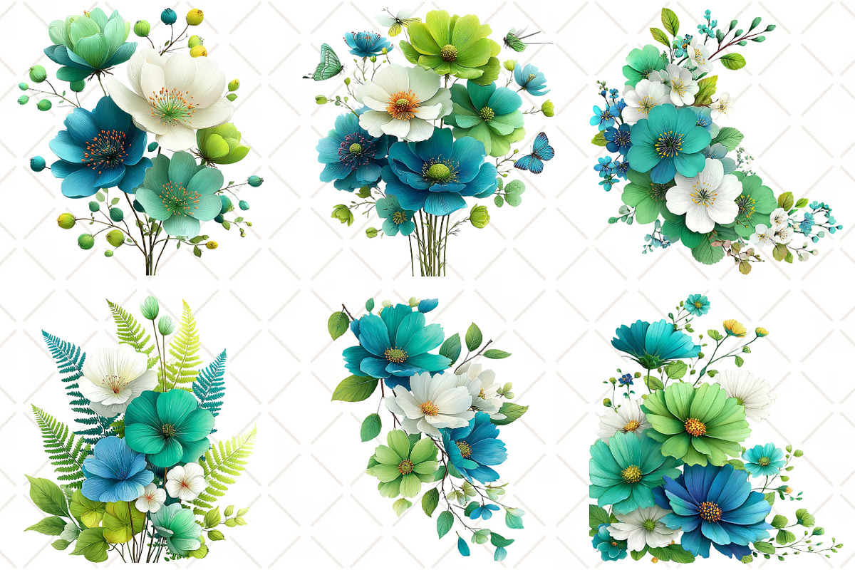 Watercolor Wildflower Clipart, an Illustration by Black Bird Studio (Photo 3 of 5)