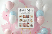 Minimalist First Birthday Photo Sign, a Poster Template by LucaTheme (Thumbnail 2 of 6)