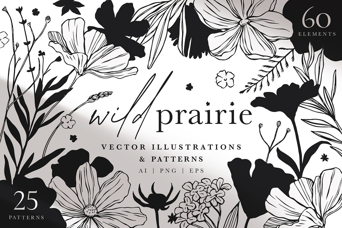 Monochrome Magic 4 in 1 Bundle, a Decorative Illustration by rouxsupplyco (Photo 21 of 27)