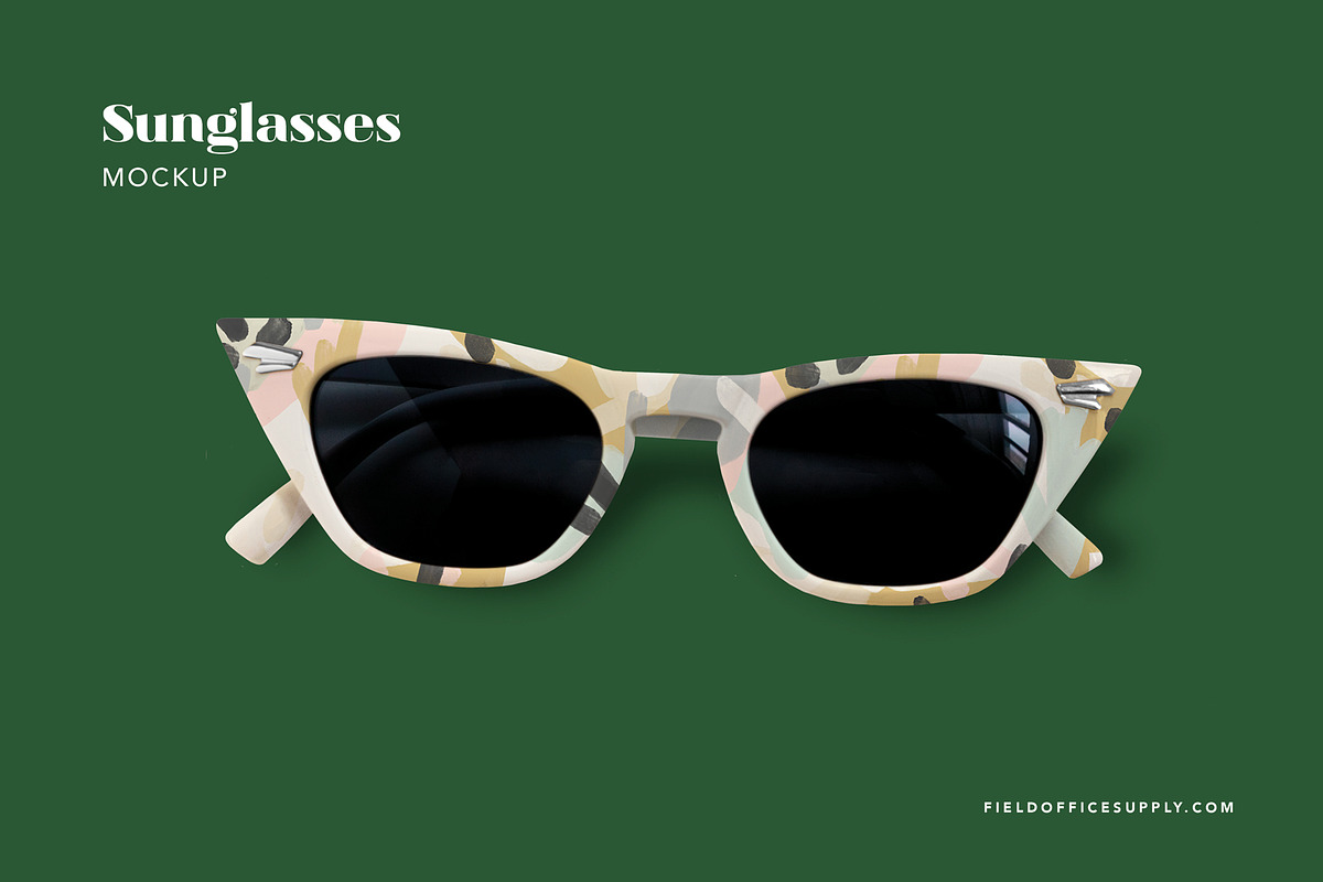Sunglasses Mockup, a Merchandise Mockup by Field Office (Photo 2 of 3)