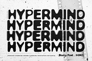 Hypermind - Blurry Font, a Sans Serif Font by ikiiko (Thumbnail 1 of 7)
