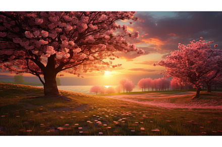 summer spring sunset sunrise, a Nature Photo by pikepicture