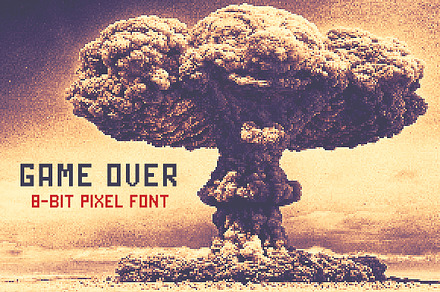 Game Over - 8Bit Pixel Font, a Sans Serif Font by HipFonts