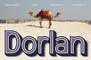 Dorlan 3D, a Sans Serif Font by Craft Supply Co. (Thumbnail 1 of 8)
