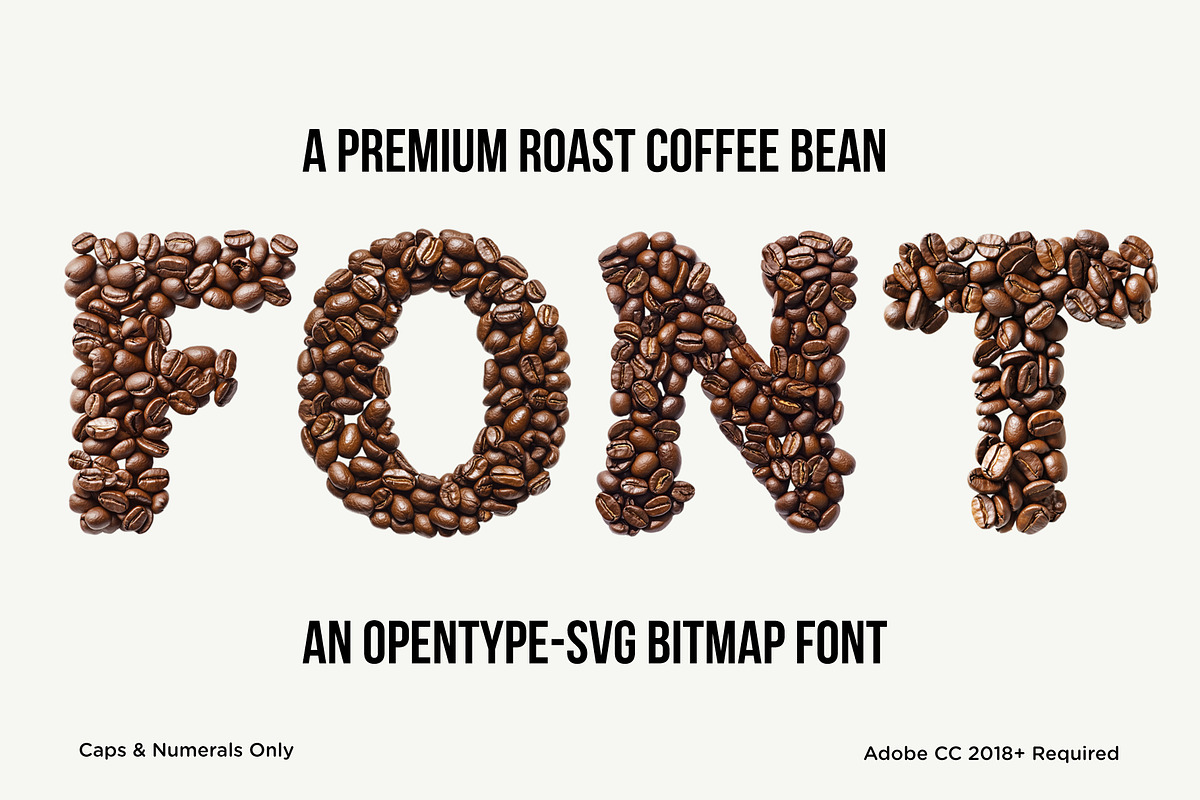 Coffee Beans, a Symbol Font by Loudoun Design Co. (Photo 1 of 6)