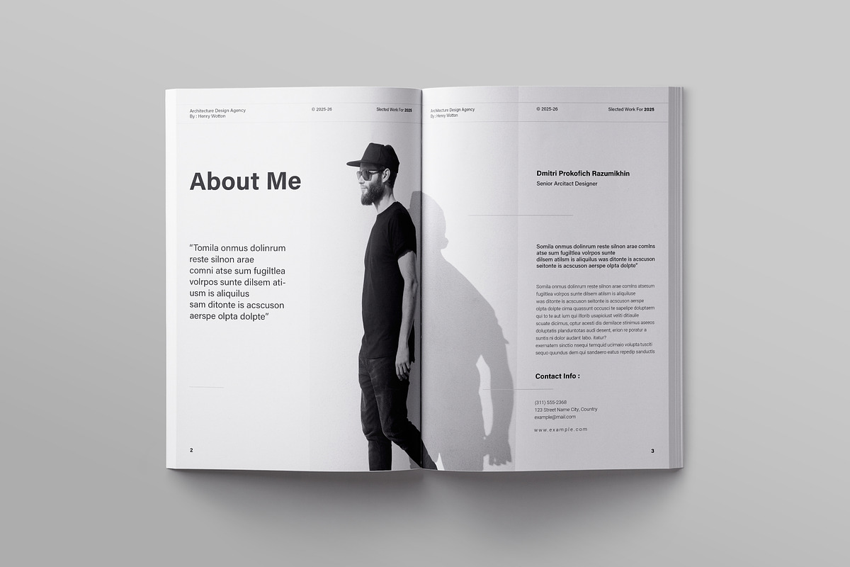 Architecture Portfolio Template, a Brochure Template by ElvinPrint (Photo 2 of 17)